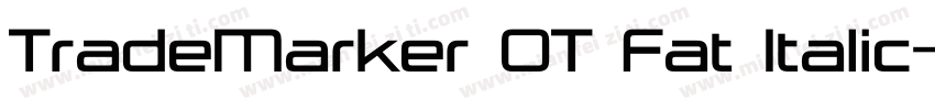 TradeMarker OT Fat Italic字体转换